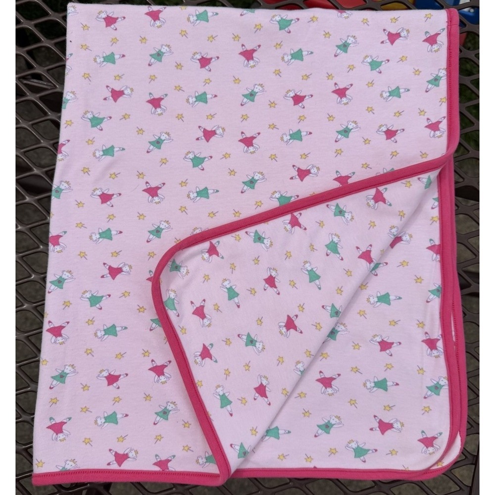 Vintage Gymboree Rainbow Tag Princess Ballerina Mouse Baby‎ Blanket RARE